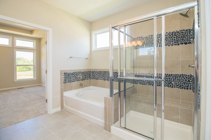Modern Shower with Glass Doors